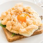 easy cloud eggs recipe on toast