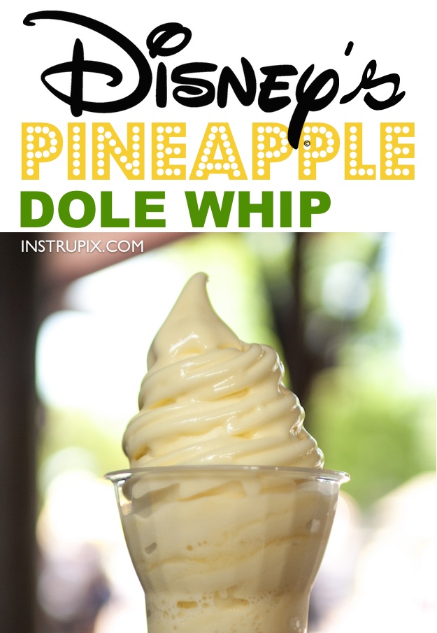 Easy Pineapple Dole Whip Copycat Recipe from Disneyland -- just 3 ingredients! 