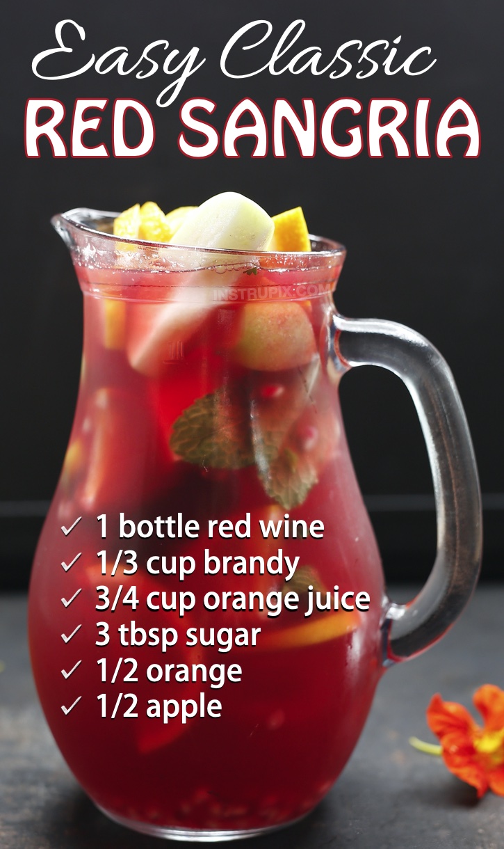 Red Sangria Recipe {The Best!} –