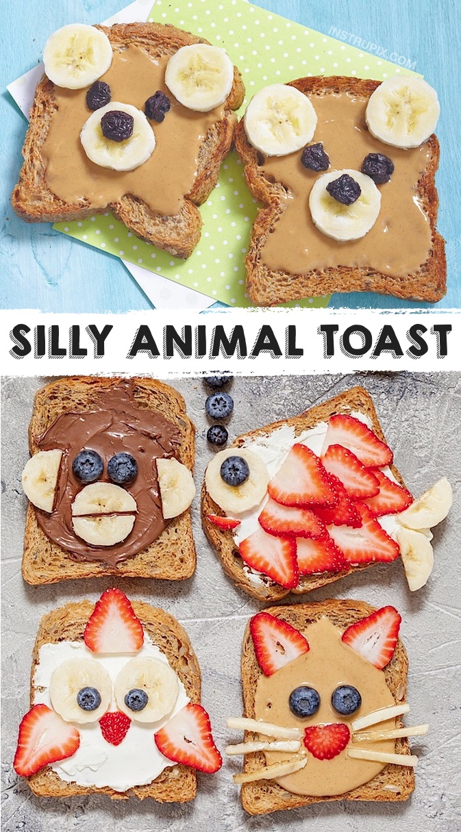 Fun, cute and easy snack ideas for kids. Quick and healthy to make, too! These quick and easy fun food ideas are perfect for toddlers, picky eaters and kids of all ages. Everything from breakfast to cheap on the go snacks for sports, on the go and school. #funfood #snacksforkids #instrupix