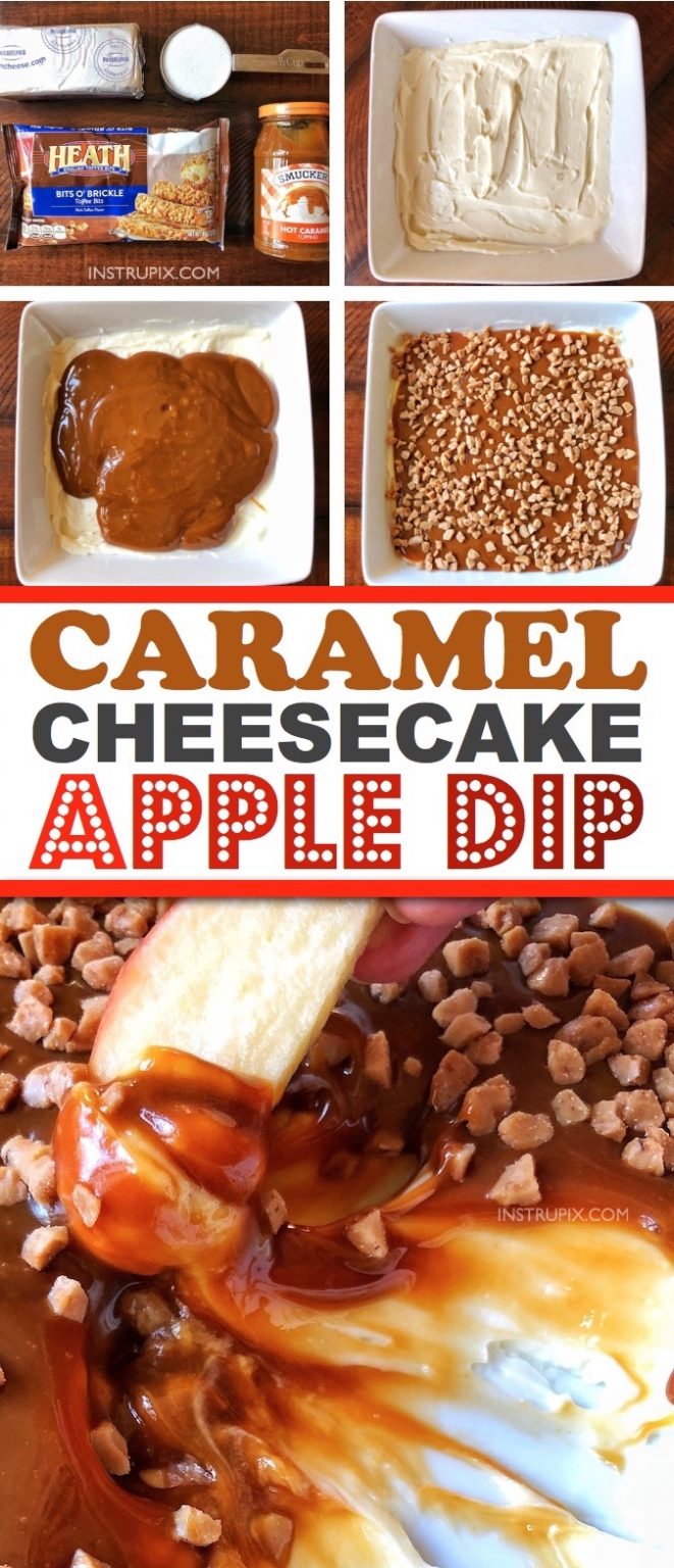 Easy Caramel Cheesecake Apple Dip