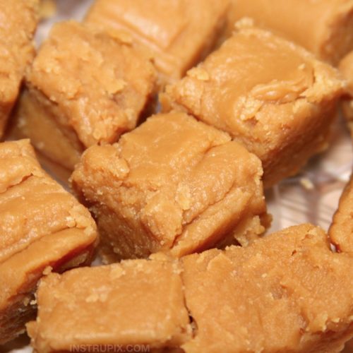 Microwave Peanut Butter Fudge (3 Ingredients)