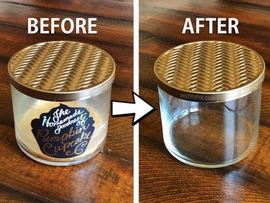 DIY household tip! How to repurpose candle jars.