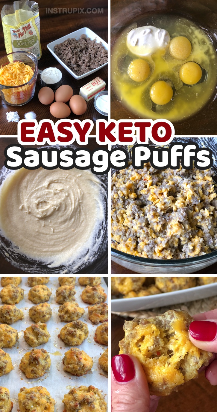 If you're on a keto diet, then you know how hard it is to find yummy recipes that don't taste low carb. I'm seriously tired of eating boiled eggs for snacks when I'm starving. These low carb sausage balls are incredible for snacking, breakfast, or an on the go lunch for work! They taste like comfort food! You would never guess that they are made with just a few healthy ingredients. This is one of my best reviewed keto recipes, and you don't even have to be on a low carb diet to enjoy them. 