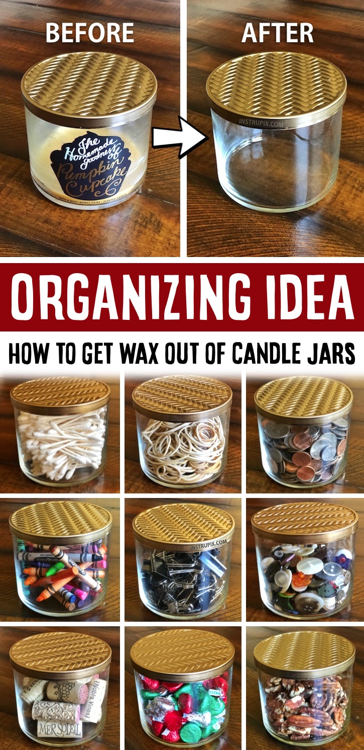 Repurpose Your Candle Jars With This Easy Trick (DIY Storage Jars)