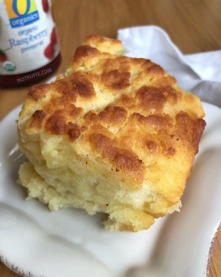 Quick, simple and easy homemade butter biscuits recipe! It takes just a handful of ingredients to make these delicious butter swim biscuits-- easier than drop biscuits! They are the BEST addition to breakfast, lunch or dinner! | Instrupix.com 