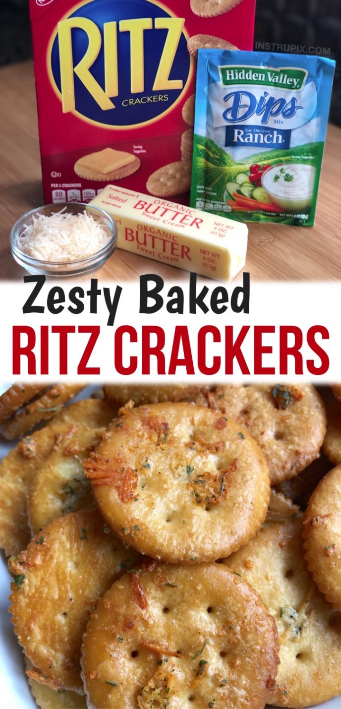 Zesty Baked Ritz Crackers