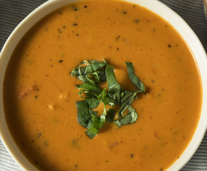 Keto Creamy Tomato Soup Recipe (great for meal planning on a low carb diet!)