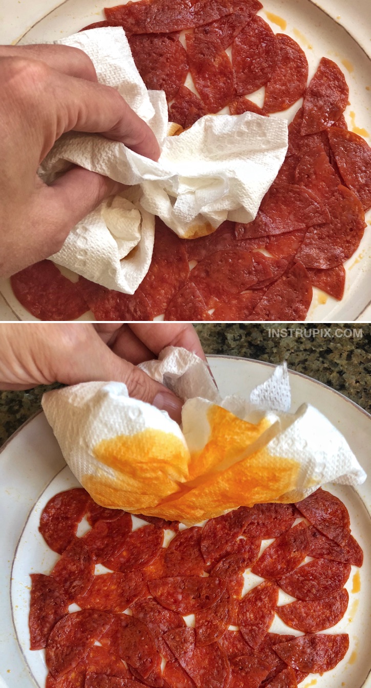How to make cheese and pepperoni crisps in the oven. A low carb keto snack idea!