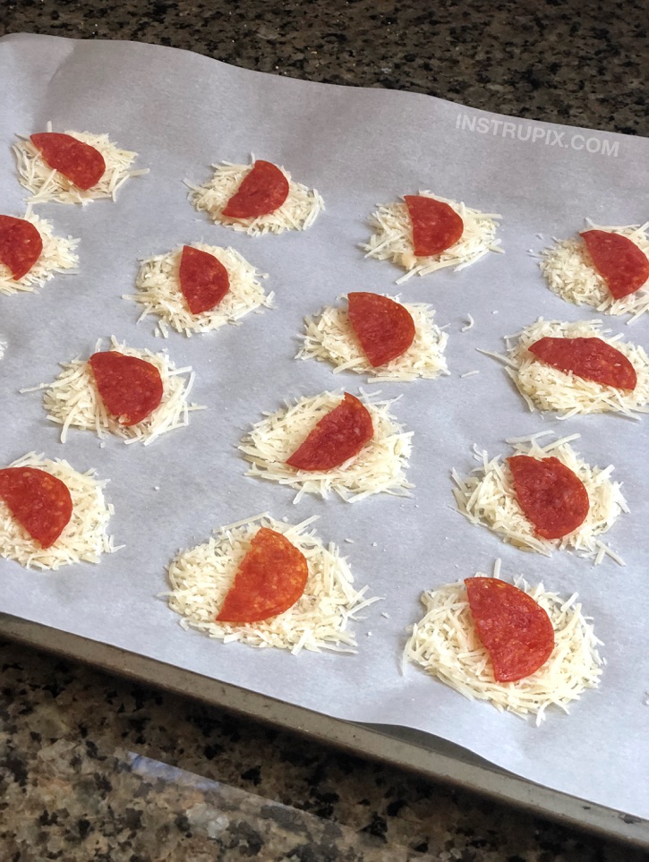 Keto Parmesan Pizza Crisps (the BEST on the go low carb snack idea!)