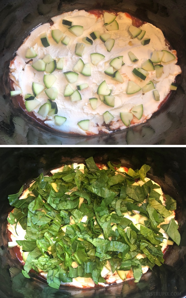 Easy vegetarian dinner idea! Crockpot Lasagna. The leftovers are the best.