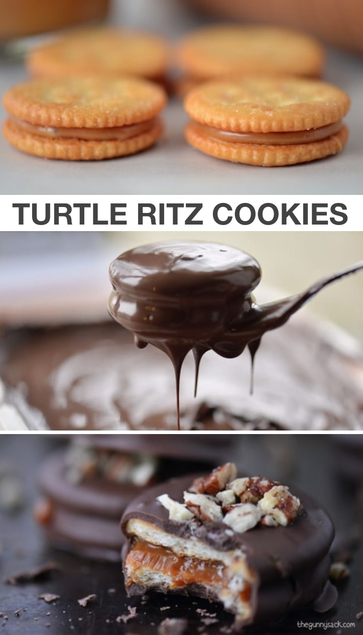 8 Crazy Cool Treats To Make With Ritz Crackers (Turtle Cookies) | These Ritz cracker recipes are perfect for making treats, snacks, sandwiches and even pizza! Quick and easy snack ideas for kids. #ritz #snacks #treats #instrupix #kidssnacks #easyrecipes #cookies