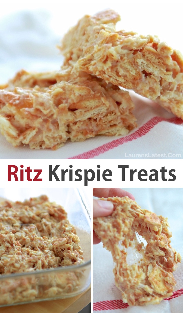 8 Crazy Cool Treats To Make With Ritz Crackers (Ritz Krispie Treats) | Easy and fun snack and treat ideas made with Ritz crackers! These Ritz cracker recipes are perfect for making treats, snacks, sandwiches and even pizza! Quick and easy snack ideas for kids. #ritz #snacks #treats #instrupix #kidssnacks #easyrecipes #ricekrispietreats #dessert 