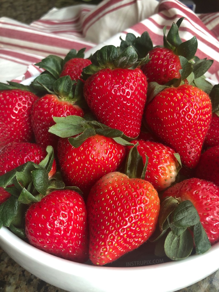 Bowl of Strawberries - Deviled Strawberries 