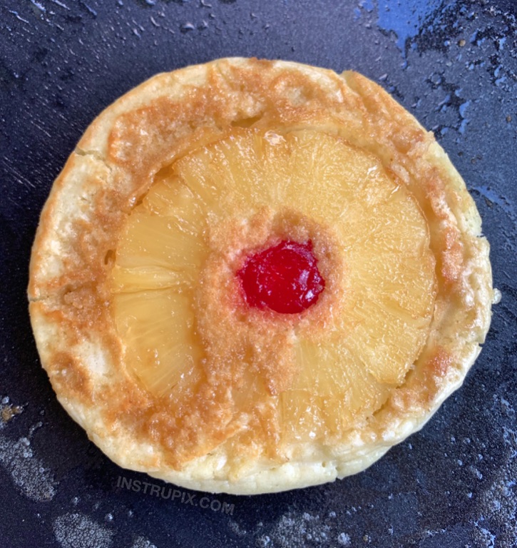 My favorite breakfast idea! Pineapple Upside Down Pancakes