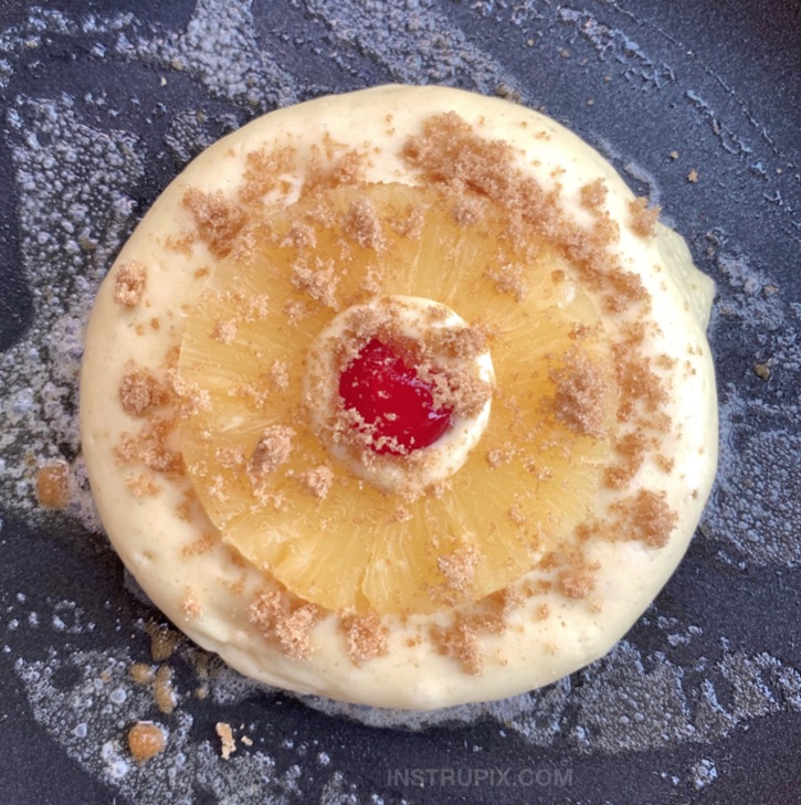 Easy Pineapple Upside Down Pancakes made with Bisquick