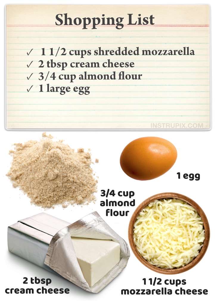 Easy Keto Pizza Crust (made with almond flour, cream cheese, mozzarella and an egg) A super simple homemade low carb pizza crust recipe! Just 4 ingredients to the best keto pizza of your life. The dough itself is known as 