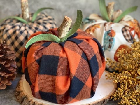 DIY Fall Decor Idea Toilet Paper Pumpkins Cheap Easy
