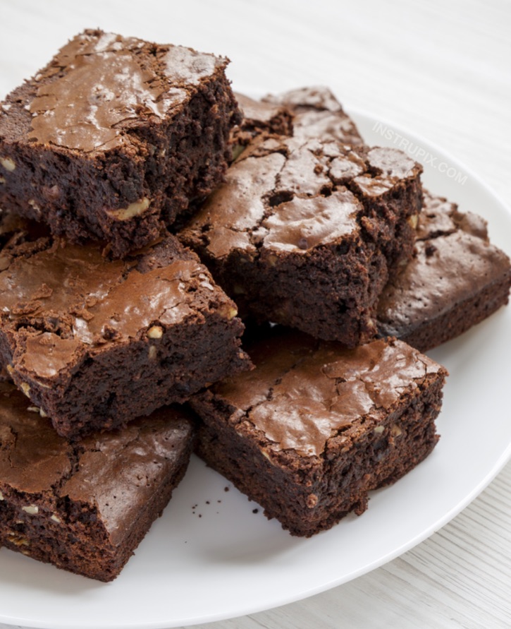 Easy Keto Low Carb Brownie Recipe made with Almond Flour and Swerve. 