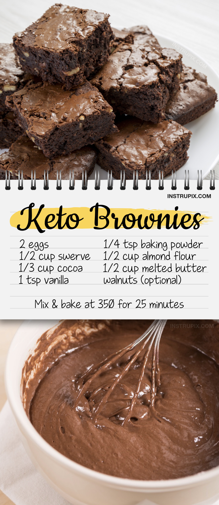 Looking for quick and easy keto chocolate dessert recipes? These homemade keto brownies are simple to make with almond flour and swerve! If you are on a ketogenic diet, this brownie recipe is the perfect craving crusher! They are super moist and delicious. Atkins and diabetic friendly. #keto #lowcarb