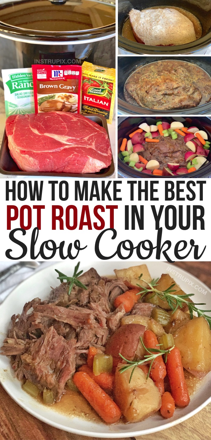 The Most Incredible Easy Slow Cooker Pot Roast Recipe Instrupix