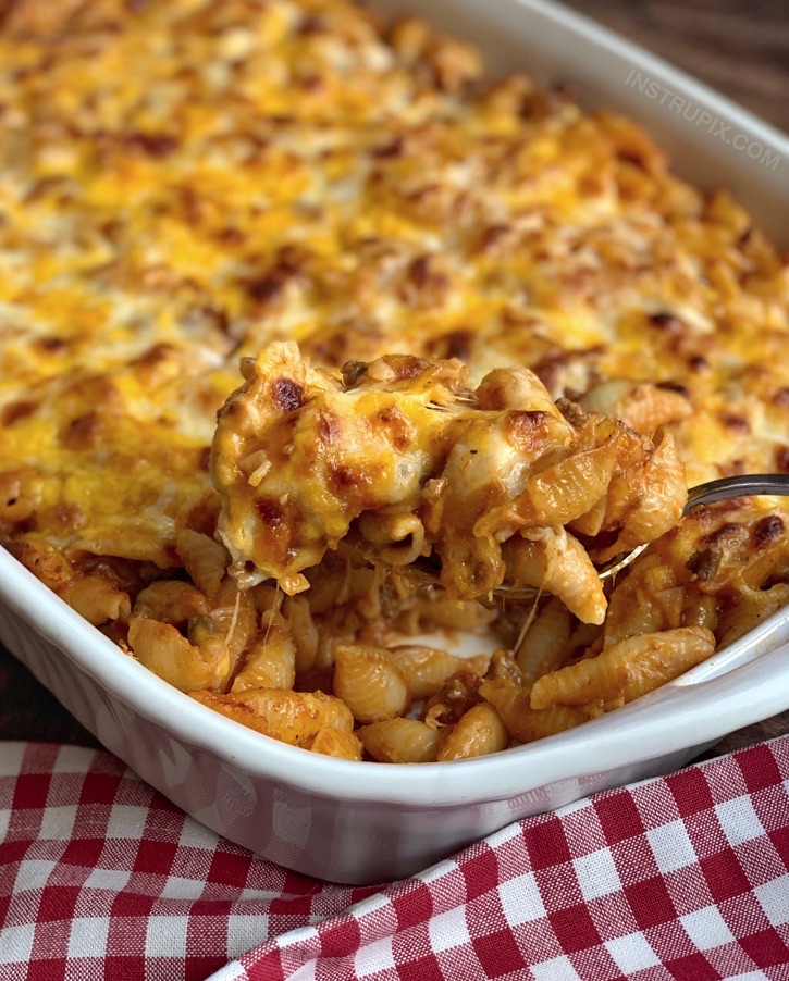 Crock Pot Cheeseburger Casserole - Recipes Food and Cooking