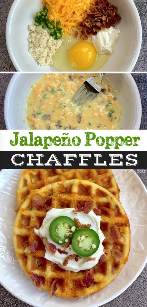 Jalapeno Popper Chaffles (Easy Keto Recipe)