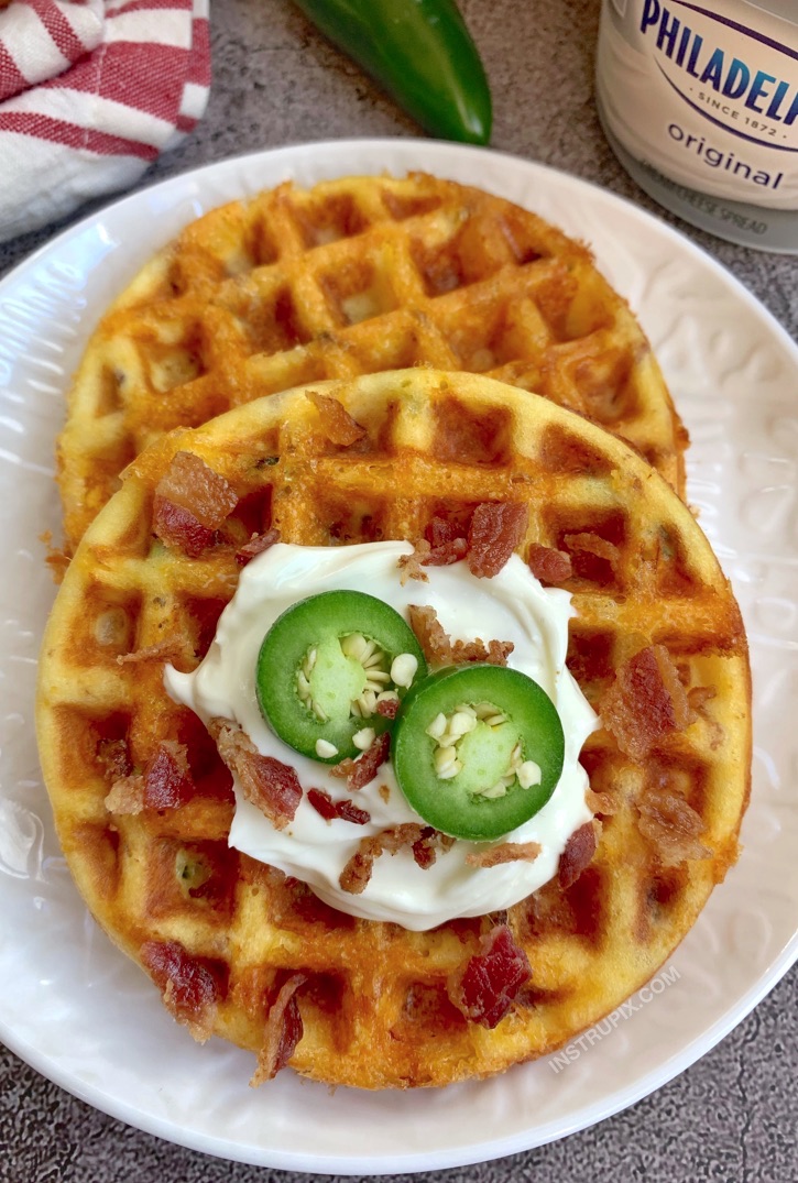 Jalapeno Popper Chaffles Jalapeno Popper Chaffles