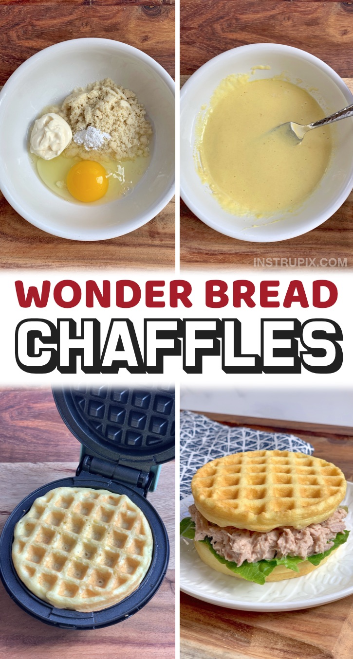 Best Tasting White Wonder Bread Chaffle Recipe; Keto - Intentional