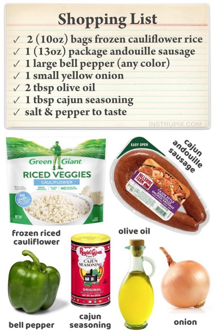 Cajun Cauliflower Rice (Easy Keto Dinner Recipe)