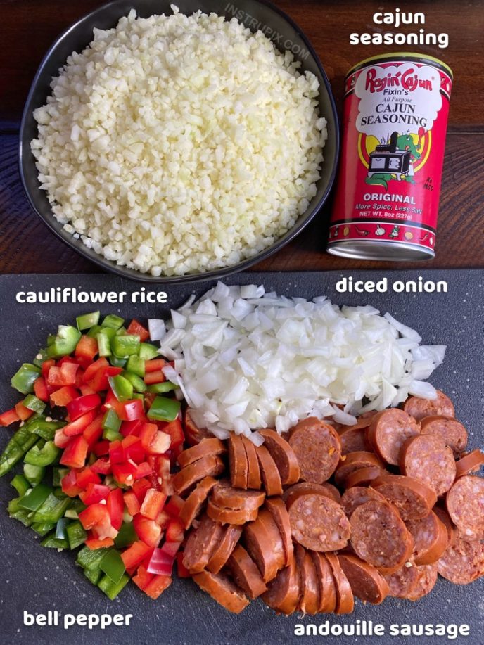 Cajun Cauliflower Rice (Easy Keto Dinner Recipe)