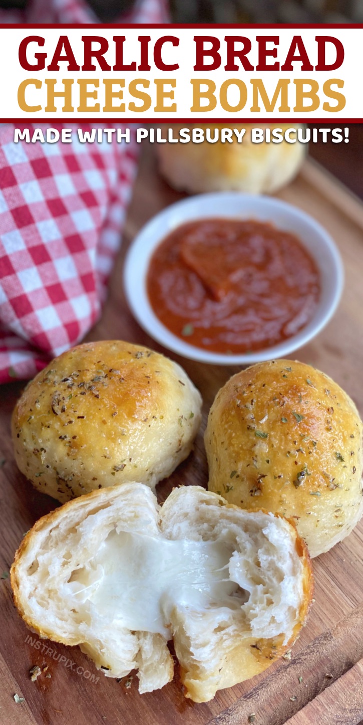 Pillsbury Biscuit Garlic Butter Cheese Bombs (Quick & Easy Comfort Food!)