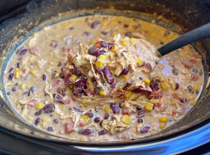 Creamy Crockpot Chicken Chili Recipe