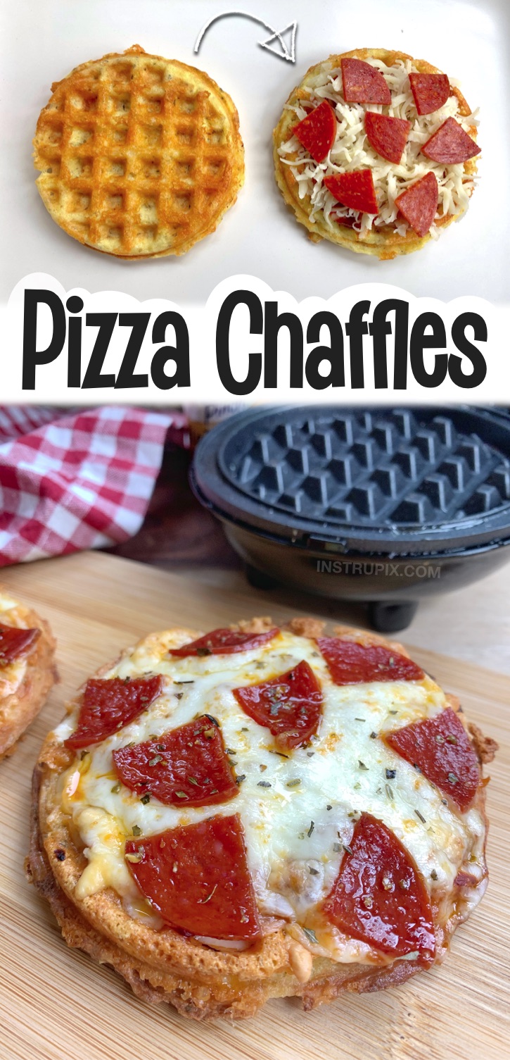 Easy & Delish Keto Chaffles Recipe Made With Almond Flour -- The best low carb lunch and dinner idea in a hurry! So simple to make in a mini waffle maker. Simple ingredients including almond flour, cheese and egg. The Best Easy Keto Chaffle Recipes That Don't Taste Low Carb
