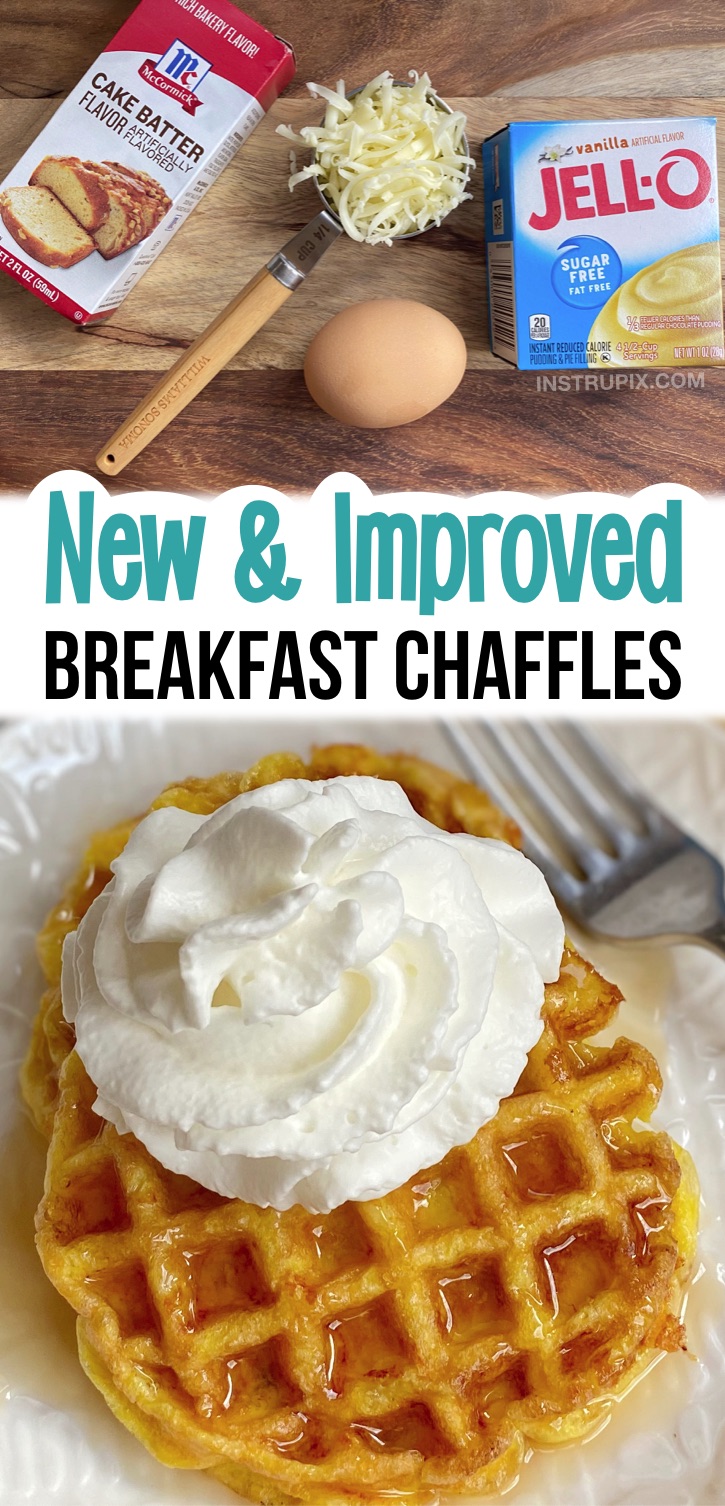 Sugar Free Jello Chaffles (new and improved way to make low carb and keto breakfast waffles). So sweet and delish! You'll never miss carbs again. The best breakfast idea for a ketogenic diet. The 10 Best Easy Keto Chaffles Recipes