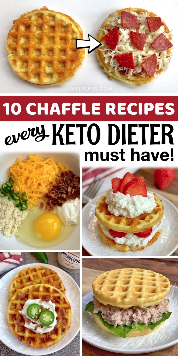 The Best Easy Almond Flour Chaffle Recipes - If you’re looking for easy keto chaffle recipes, you are in for a real treat! Chaffles are an amazing low carb replacement for waffles, sandwich bread and more. I’ve rounded up the best simple chaffle recipes– everything from sweet crispy breakfast waffles to savory sandwich bread. Most of these keto recipes are made with almond flour as I prefer it over coconut flour, and they only take a few minutes to make in your mini waffle maker. A great addition to breakfast, lunch and dinner!