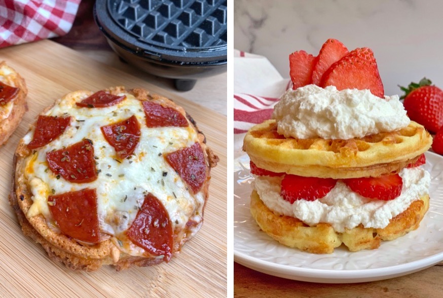 Keto Pizza Chaffle Recipe (takes only minutes to make!) 