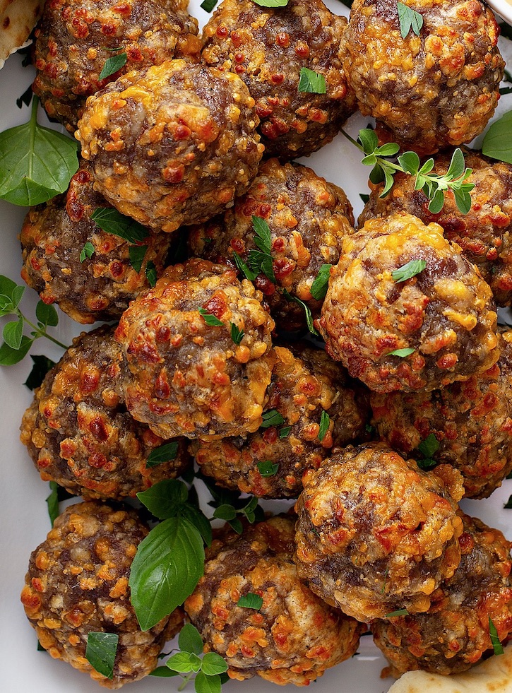 Cheesy Sausage Stuffing Balls