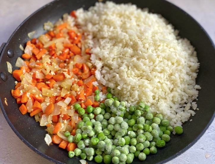 Low Carb Fried Rice Recipe (make with frozen cauliflower rice!)