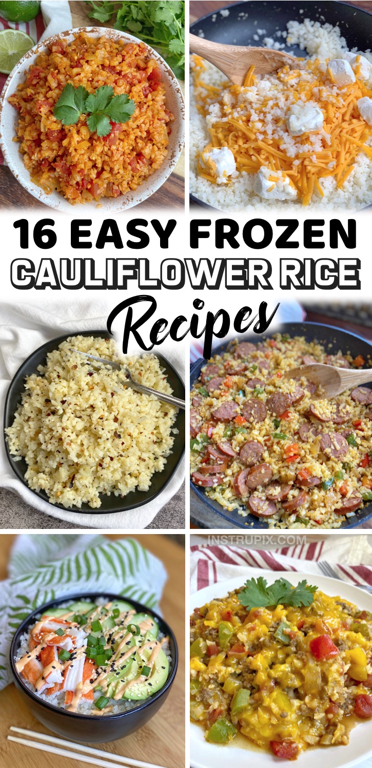 Easy Frozen Cauliflower Rice Recipes (Keto & Low Carb)