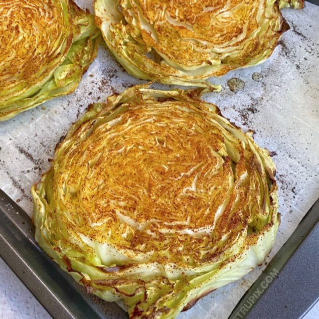 Oven Roasted Cabbage Steaks (Easy, Healthy & Low Carb)