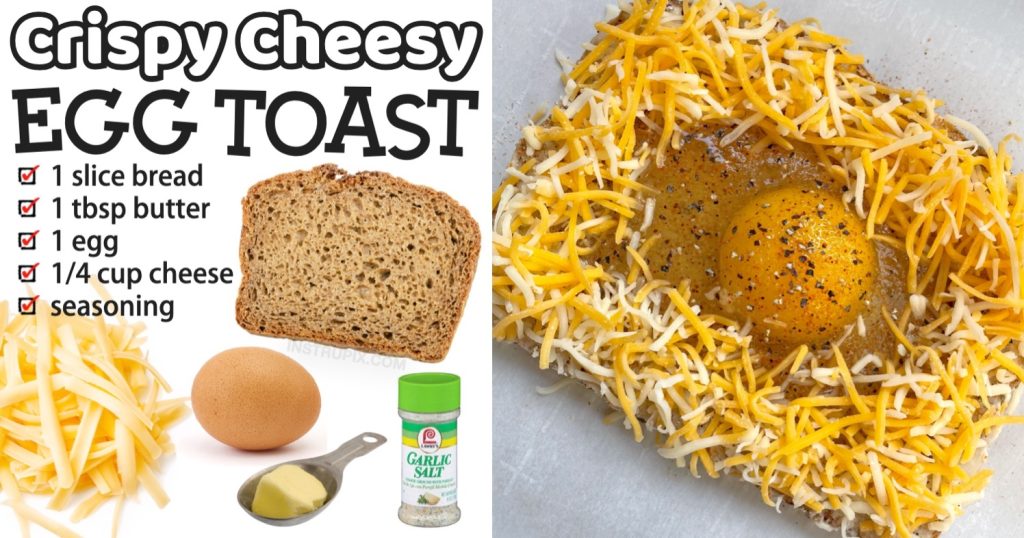 Cheesy Egg Toast Fun Easy Breakfast Idea Cheesy Egg Toast Fun Easy Breakfast Idea