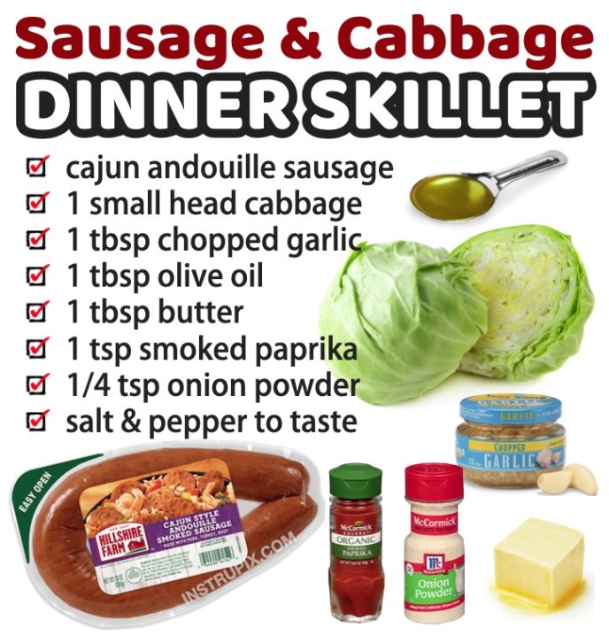 Easy Sausage & Cabbage Dinner Skillet (Low Carb)