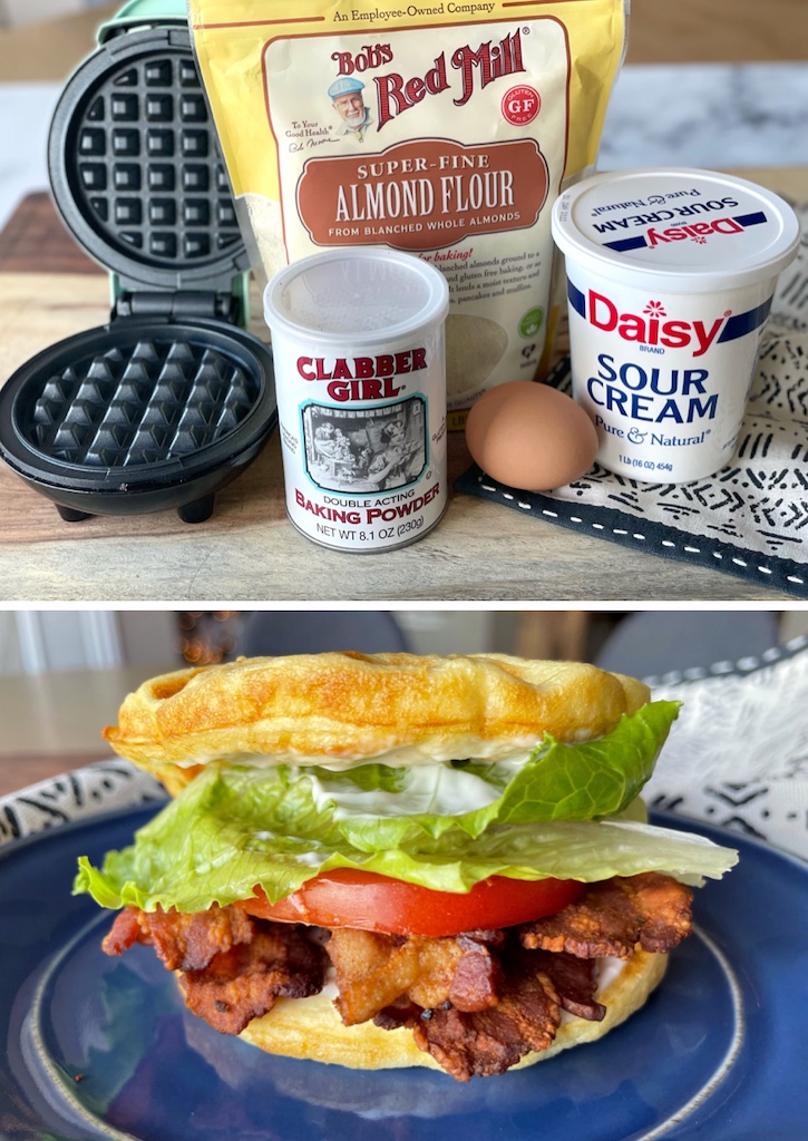 Keto Bacon, Egg, & Cheese Chaffles Recipe - Saving You Dinero