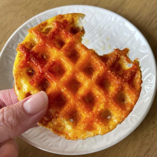 Crispy Cheesy Mini Waffle Maker Eggs (Amazing!!)