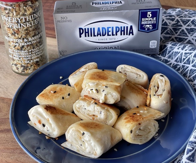 Bagel With Cream Cheese And Jelly