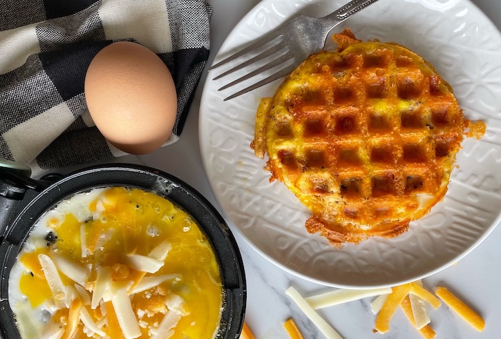 Sausage, Egg, and Cheese Stuffed Waffle - Stuffed Waffle Makers