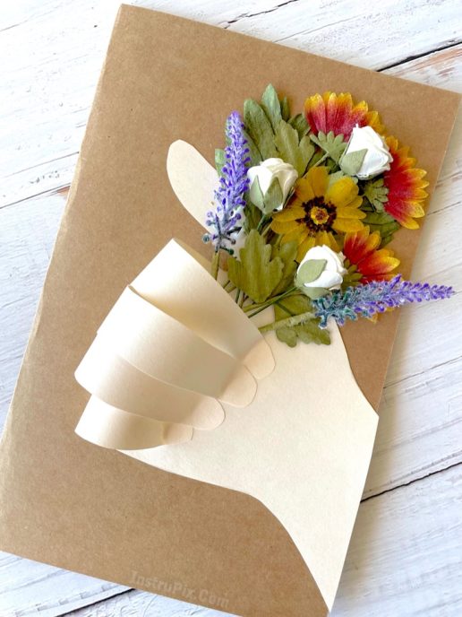 "Flowers For You" Homemade Card (DIY Gift Idea)