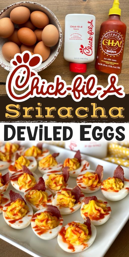 ChickfilA Sauce Deviled Eggs (With Sriracha & Bacon)