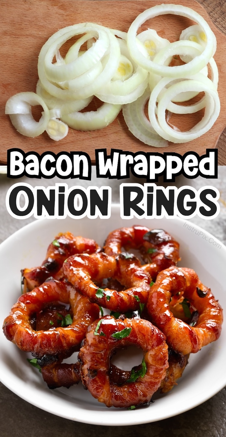 If you're looking for fun and creative recipes to make, try bacon wrapped onion rings! This simple yet tasty recipe is made with just 3 ingredients and can be made in your oven, air fryer, or grill. 